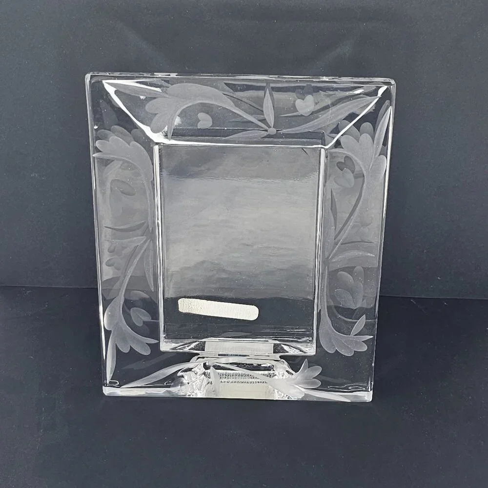 Waterford Marquis Yours Truly Small Frame Lead Crystal Poland 2.75